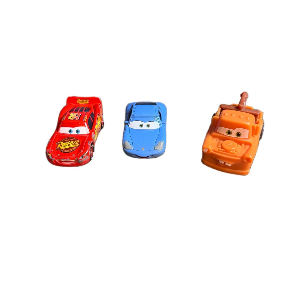 Disney Pixar Cars Lightning McQueen Sally Mater Toy Vehicle Lot of 3 Red Blue